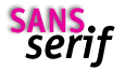 sans serif