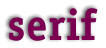 serif